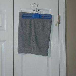 One Step Up gray seamless bike shorts  Sz l/xl